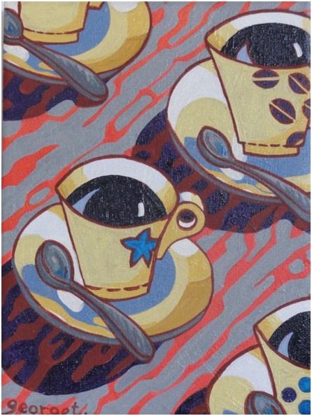 Tissu de tasses